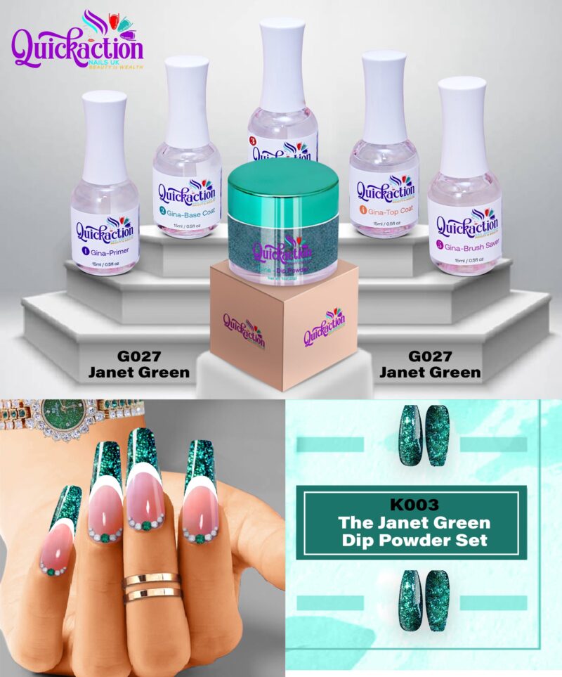 Quickaction Dip Powder Set (G027-Janet Green)
