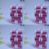 Quickaction Holographic Red Broken Mirror Nail Transfer Foil