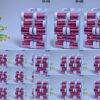 Quickaction Holographic Red Broken Mirror Nail Transfer Foil