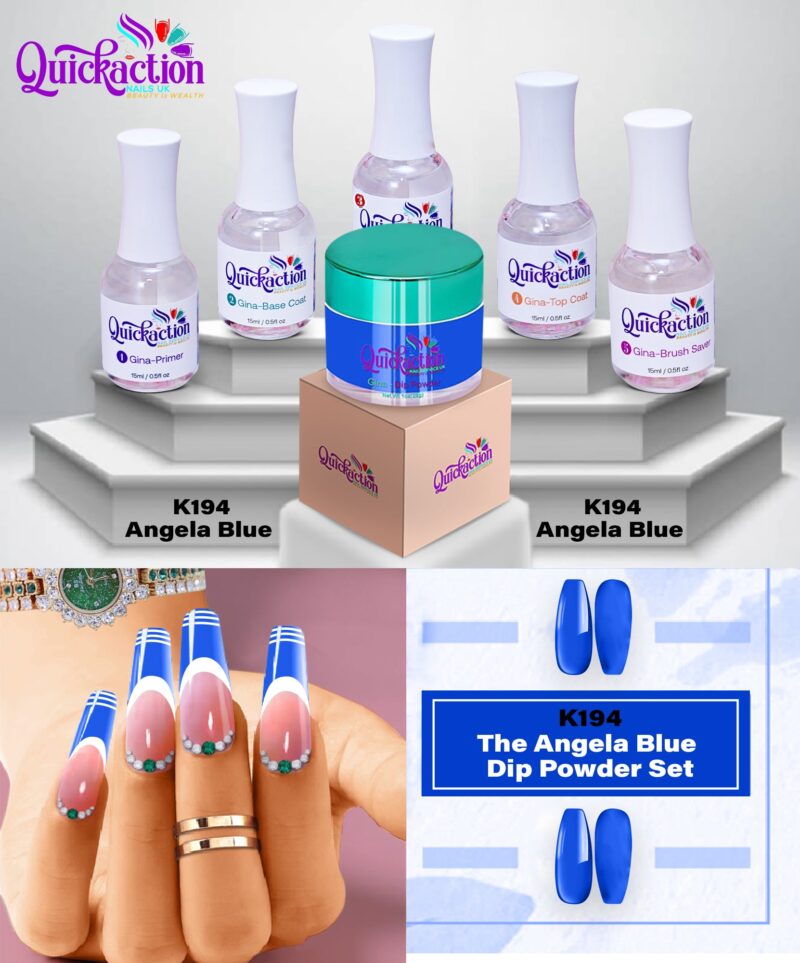 Quickaction Dip Powder (K194- Angela Blue)