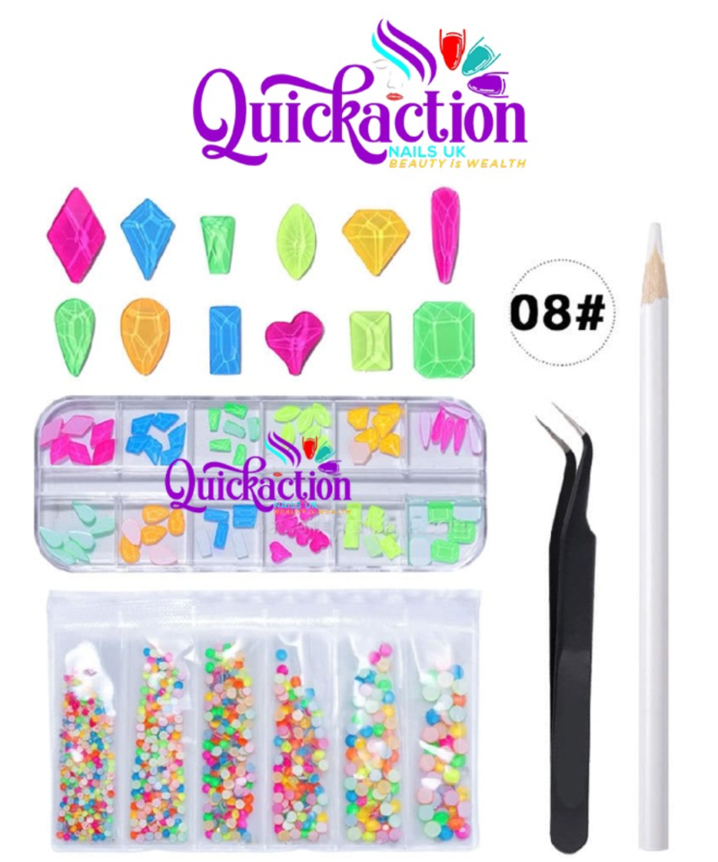 Screenshot2022-06-11at04.42.30 Multi-sized Flat Bottom Glitter Gems