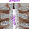 Multi-sized Flat Bottom Glitter Gems