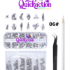 Multi-sized Flat Bottom Glitter Gems