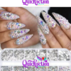 Multi-sized Flat Bottom Glitter Gems