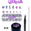 Multi-sized Flat Bottom Glitter Gems