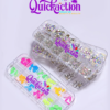 Multi-sized Flat Bottom Glitter Gems