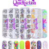 Multi-sized Flat Bottom Glitter Gems