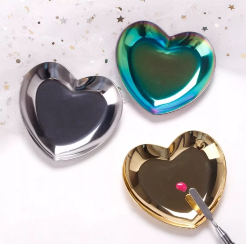 Heart Shape Nail Art Rhinestone Trays