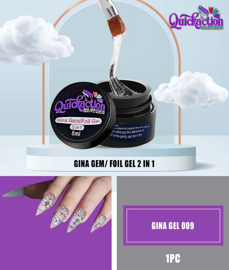 4-2 Quickaction- Gina Gem/ Foil Gel 2 in 1 (Set-2PCS)